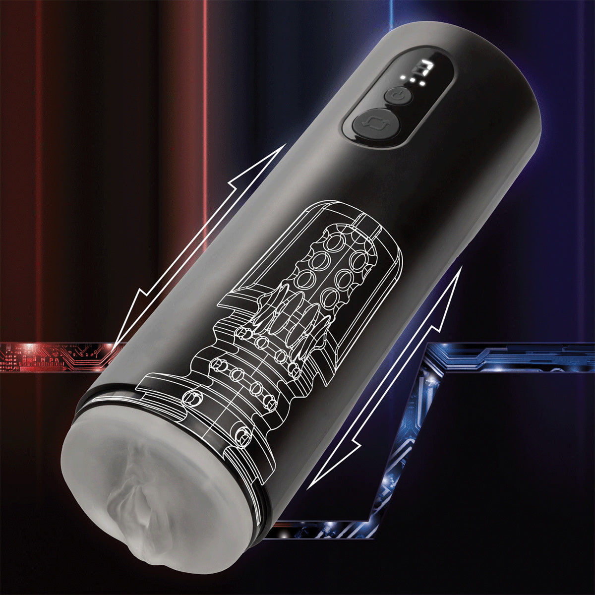 CalExotics® Bionic Vibro-Stroker with Oscillation & Suction