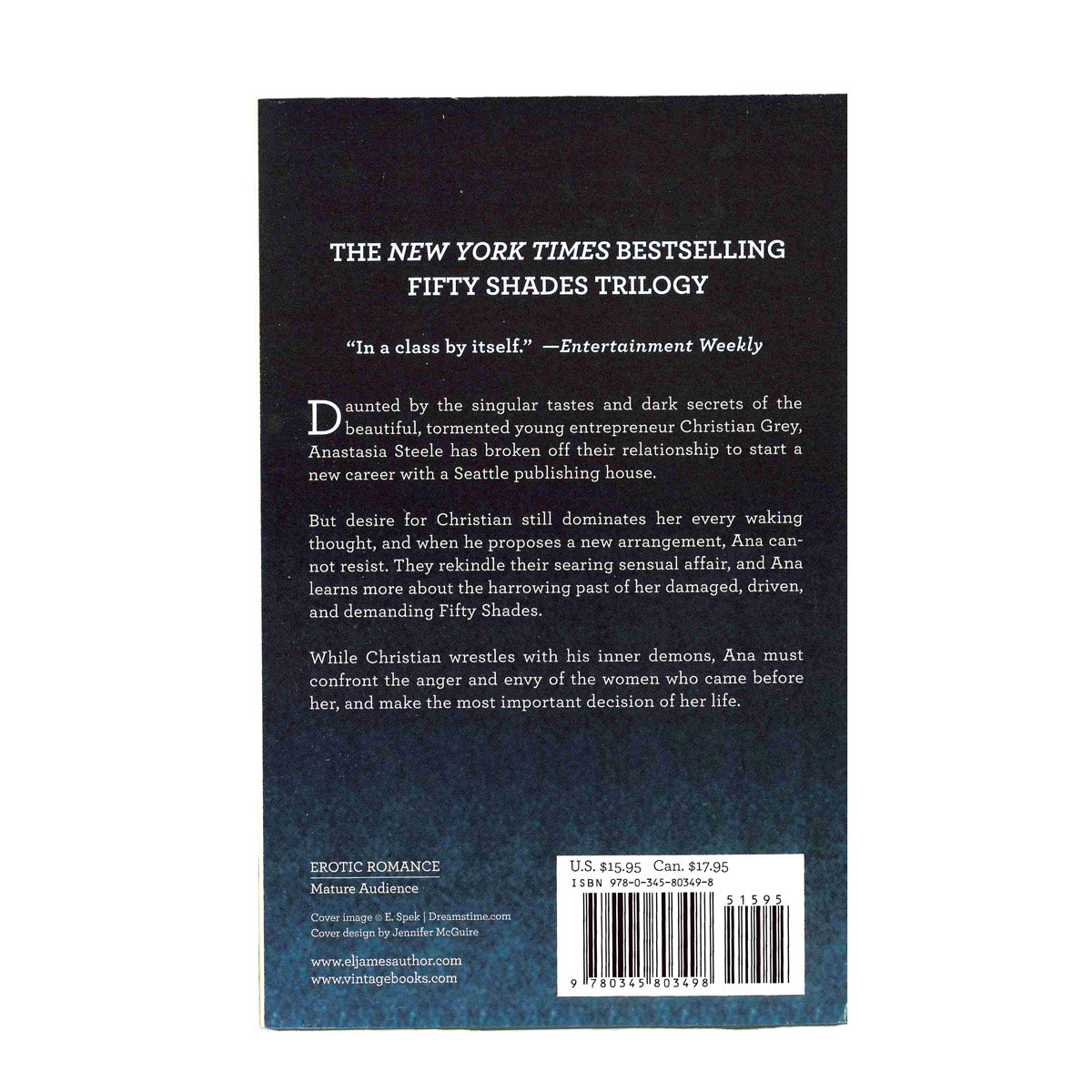 Fifty Shades Darker by E.L. James – Paperback