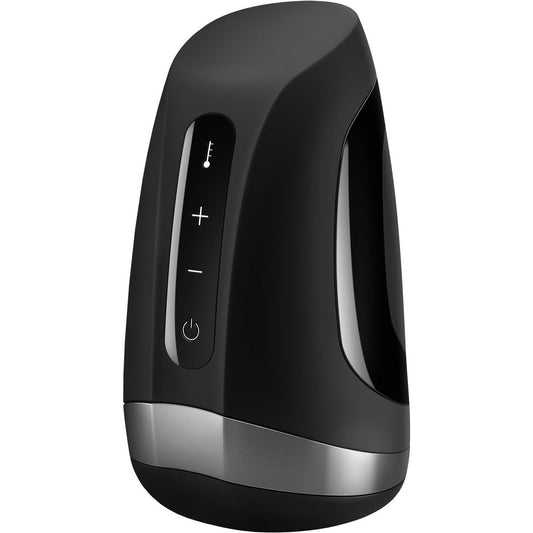 Satisfyer Men - Warming and Vibrating Masturbator - Black