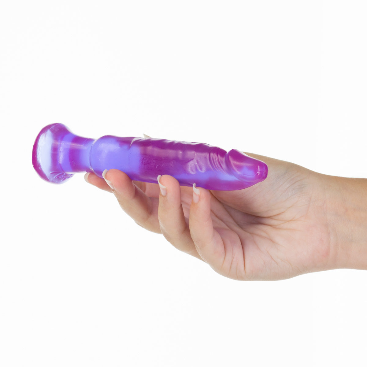 Doc Johnson Crystal Jellies – 5.5 Inch Anal Dildo – Purple