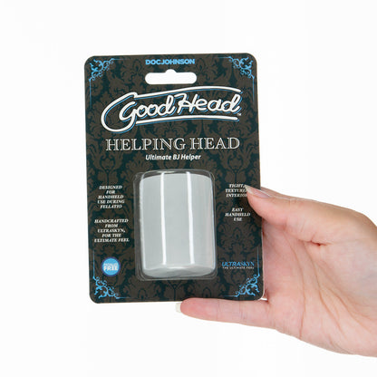 Doc Johnson Helping Head – Mini Masturbator – Clear