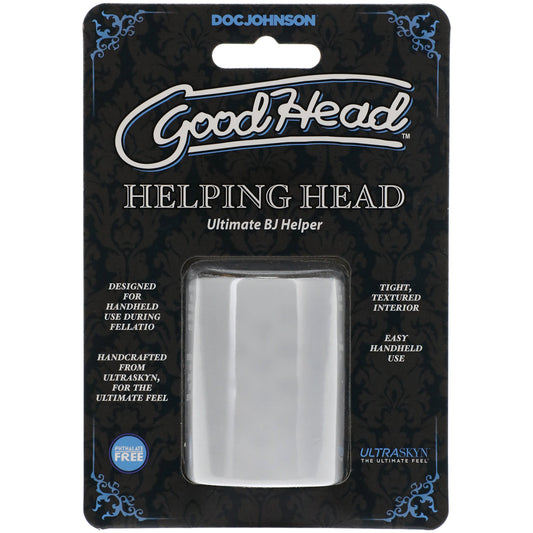 Doc Johnson Helping Head – Mini Masturbator – Clear