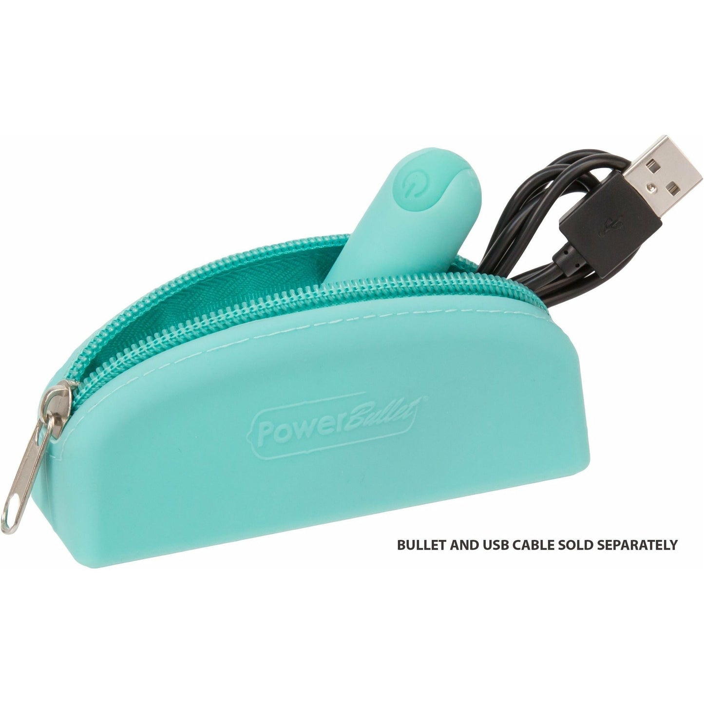 PowerBullet Silicone Zippered Bag - Teal