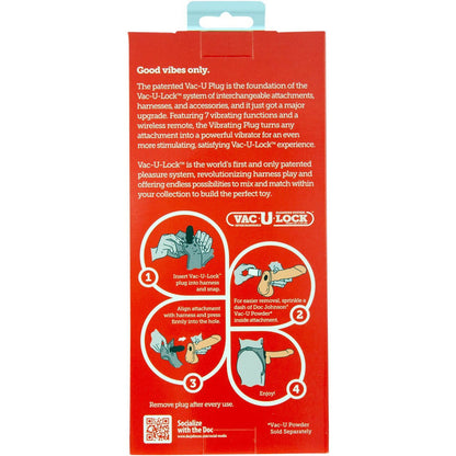 Doc Johnson Vac-U-Lock – G-Spot Vibrating Pleasure Set with Remote