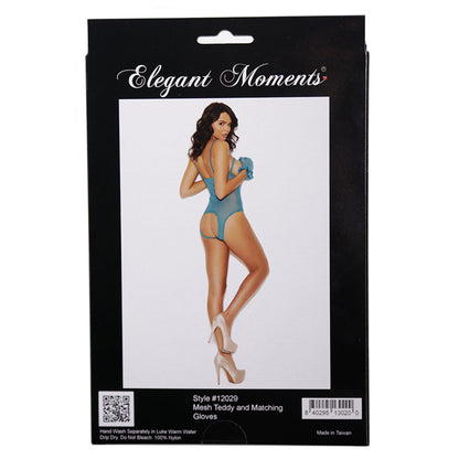 Elegant Moments - Mesh Teddy and Matching Gloves - Green