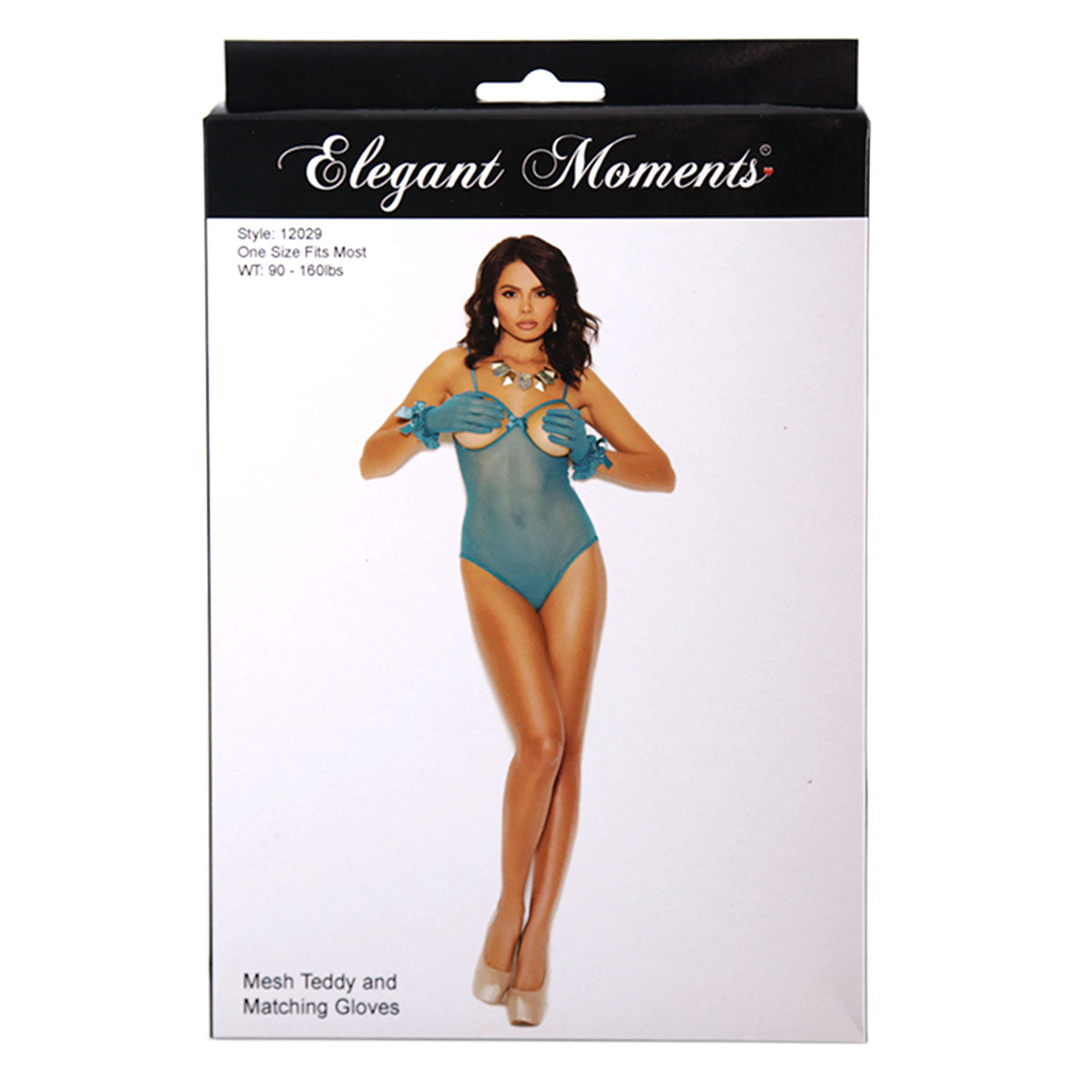 Elegant Moments - Mesh Teddy and Matching Gloves - Green