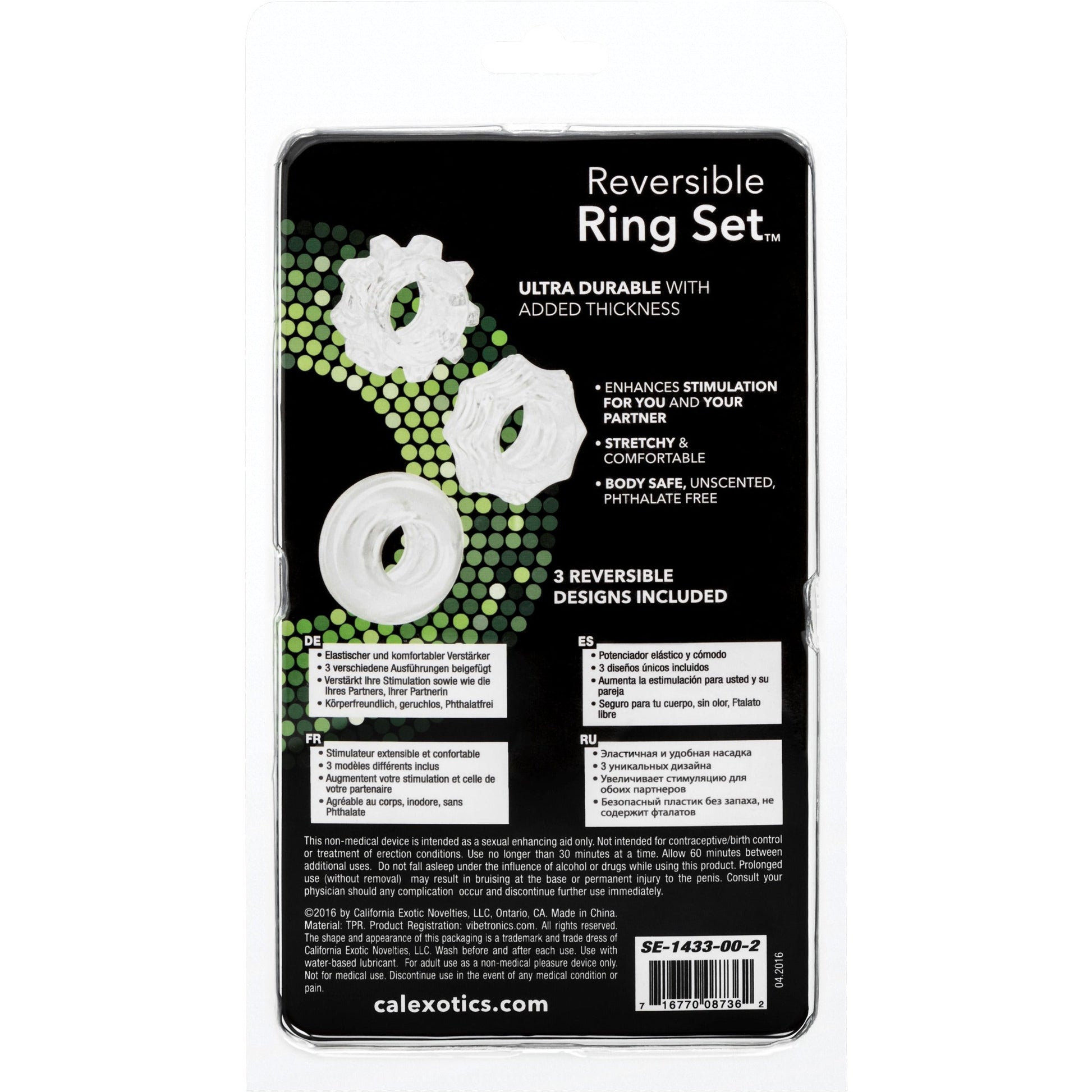 CalExotics® Reversible P-Ring Set