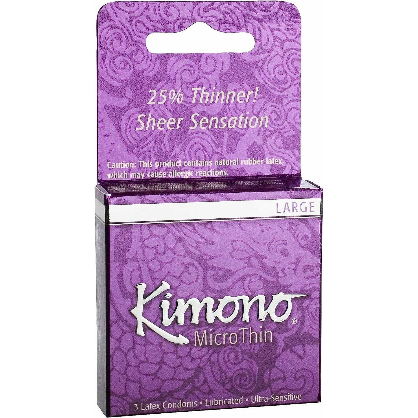 Kimono Large Micro Thin Condoms - 3 Pack