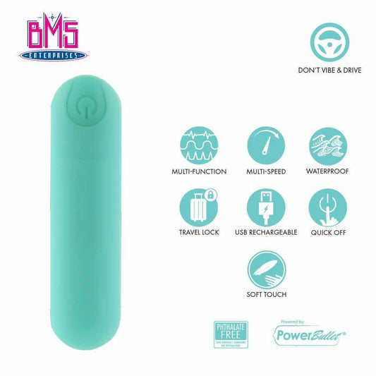 PL Pure Love® - Rechargeable Power Bullet With Silicone Case - Teal