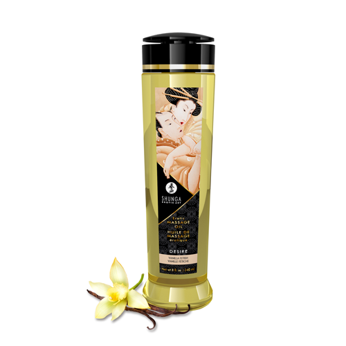 Shunga - Erotic Massage Oils Desire / Vanilla Fetish (240ml/8oz)