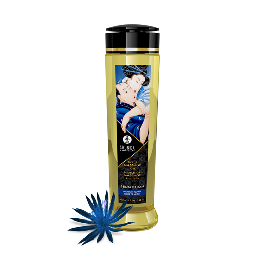 Shunga - Erotic Massage Oils Seduction / Midnight Flower (240ml/8oz)