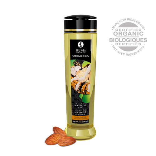 Shunga - Organica Kissable Massage Oils Almond Sweetness (240ml/8oz)