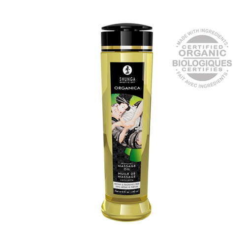 Shunga - Organica Kissable Massage Oils Aroma & Fragrance Free (240ml/8oz)