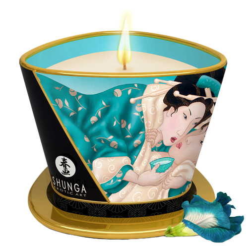 Shunga - Massage Candle Island Blossoms 170ml/5.7oz.