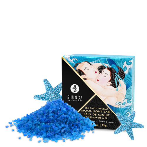 Shunga – Moonlight Bath - Sea Salt Crystals - Ocean Breeze 75g