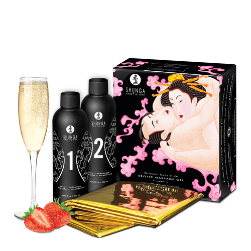 Shunga - Oriental Body Slide - Sparkling Strawberry Wine