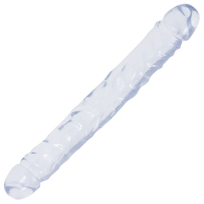 Crystal Jellies® 12" Jr. Double Dong - Clear