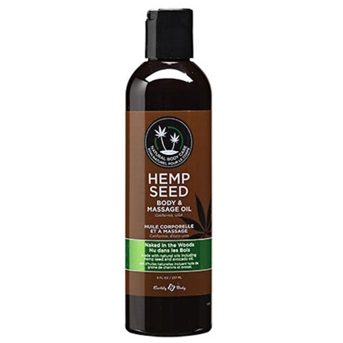 Hemp Seed Massage & Body Oil 8oz. Naked in the Woods