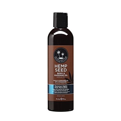 Hemp Seed Massage & Body Oil 8oz. Moroccan Nights