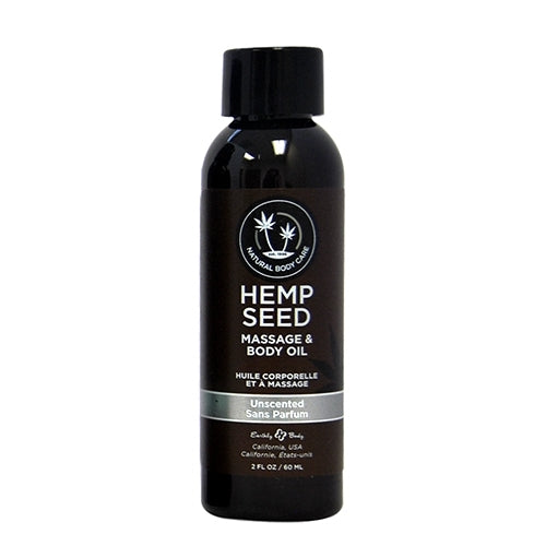 Hemp Seed Massage & Body Oil 2oz. Unscented