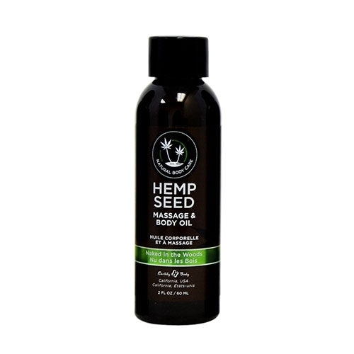 Hemp Seed Massage & Body Oil 2oz. Naked in the Woods