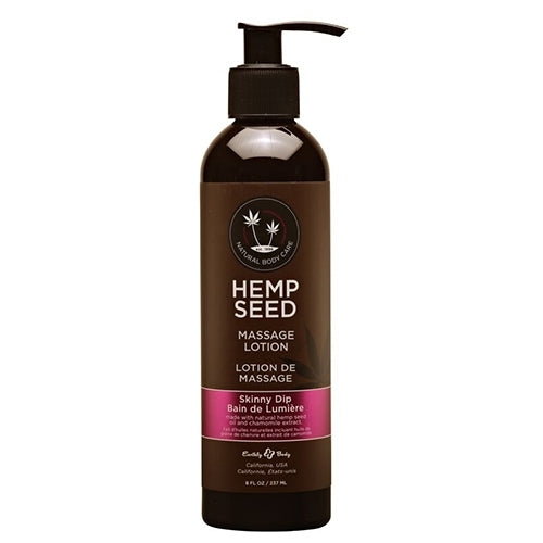 Hemp Seed Massage Lotion 8oz. Skinny Dip
