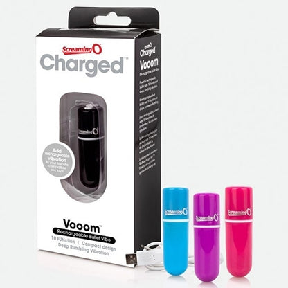 Screaming O - Charged Vooom Rechargeable Bullet Vibe - Black