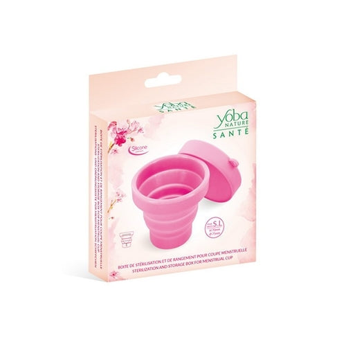 Yoba Menstrual Cup Foldable Storage Box Pink
