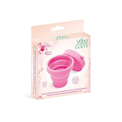 Yoba Menstrual Cup Foldable Storage Box Pink