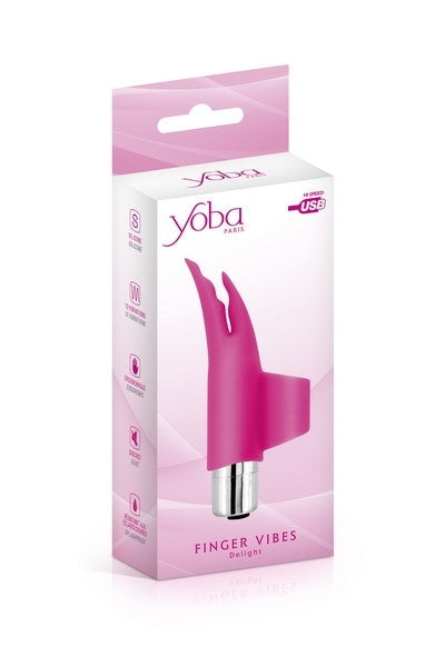 Yoba Delight Finger Vibrator USB Red