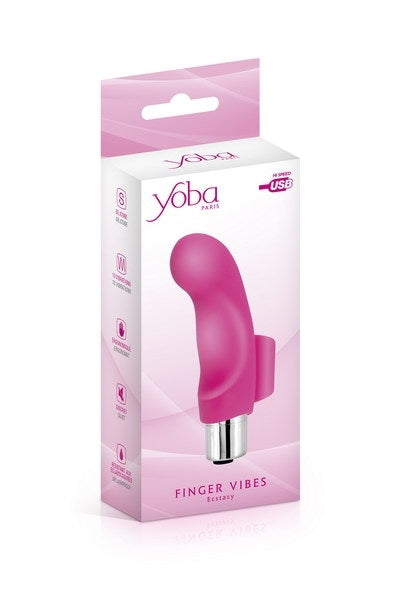 Yoba Ecstasy Finger Vibrator USB Red