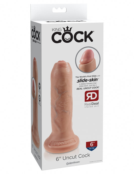 King Cock 6" Uncut - Flesh
