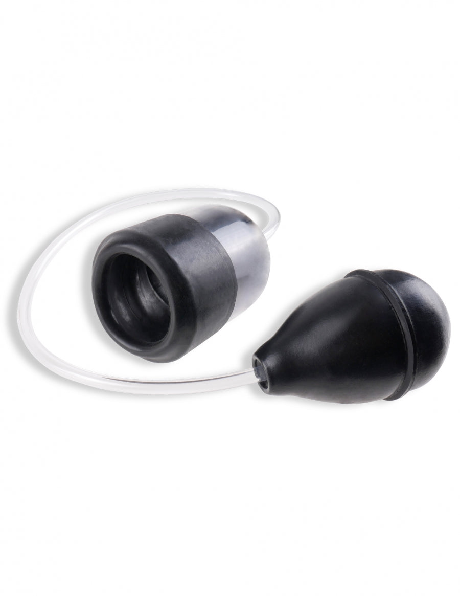 Fetish Fantasy Series Suck N' Stroke Head Pump - Clear/Black