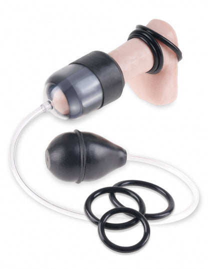 Fetish Fantasy Series Suck N' Stroke Head Pump - Clear/Black