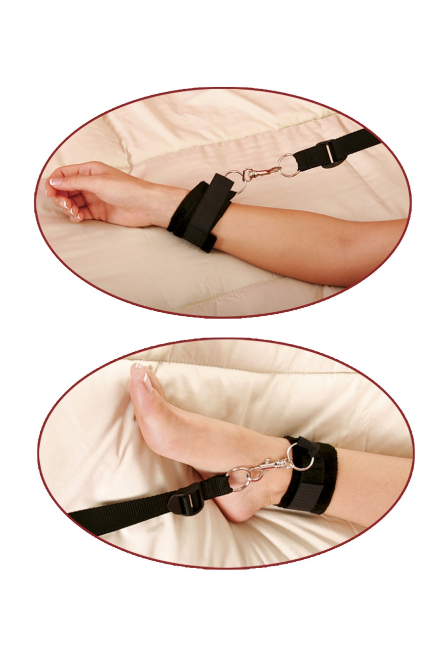 Fetish Fantasy Series Bed Bindings Restraint Kit - Black
