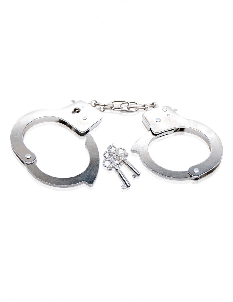 Fetish Fantasy Series Beginner's Metal Cuffs - Silver