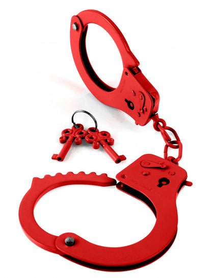 Fetish Fantasy Series Designer Metal Handcuffs - Red