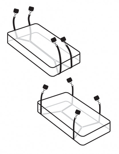 Fetish Fantasy Series Limited Edition Wraparound Mattress Restraints - Black