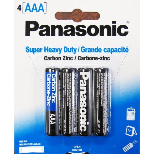 Panasonic Super HD Power 'AAA' Batteries 4 pack (12 packs per box)