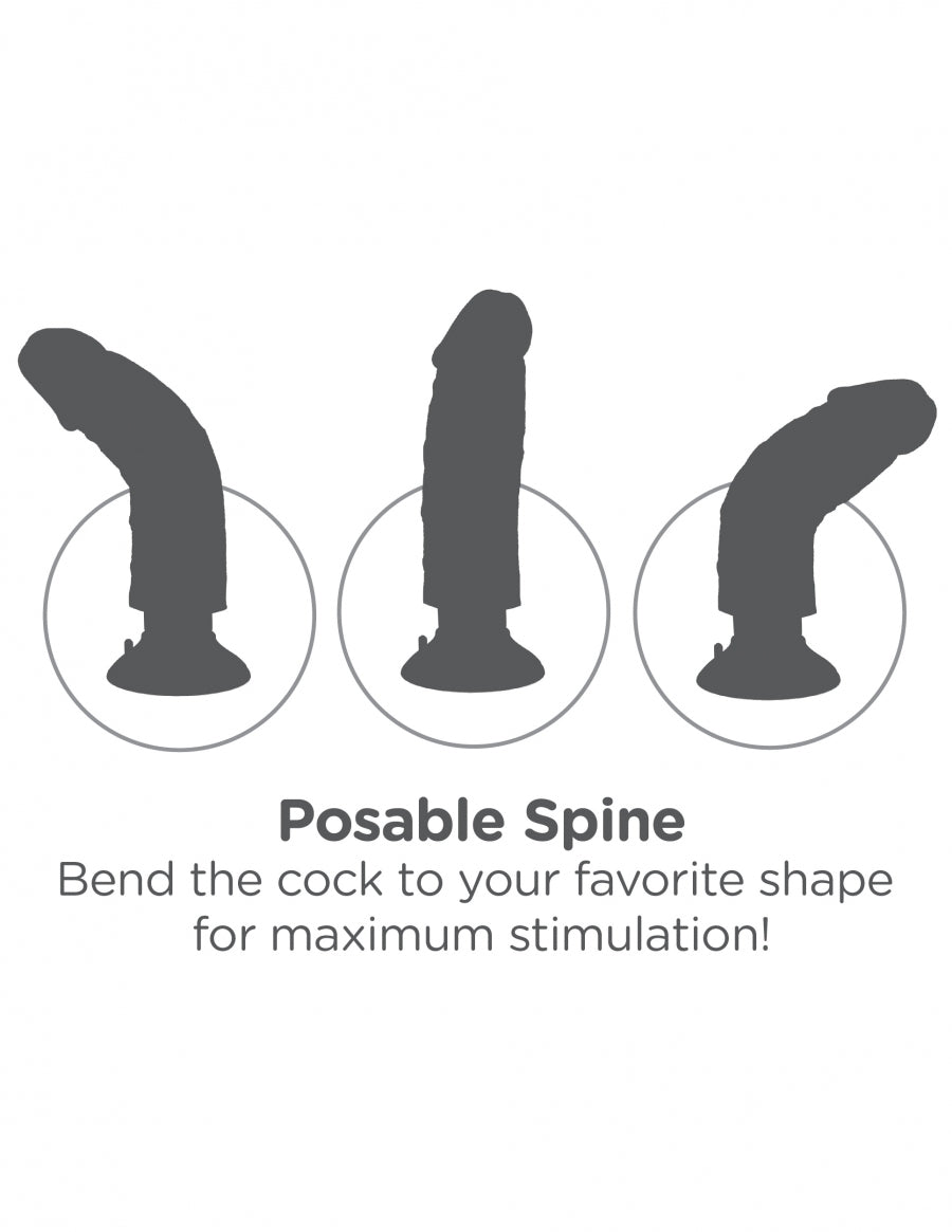 King Cock 9" Vibrating Cock Light