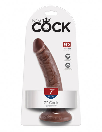 King Cock 7" Cock Brown