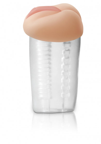 Pipedream Extreme Toyz Deluxe See-Thru Stroker - Clear/Pink