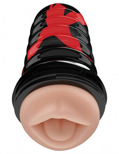 Pipedream Extreme Elite Air Tight Oral Stroker - Light/Black