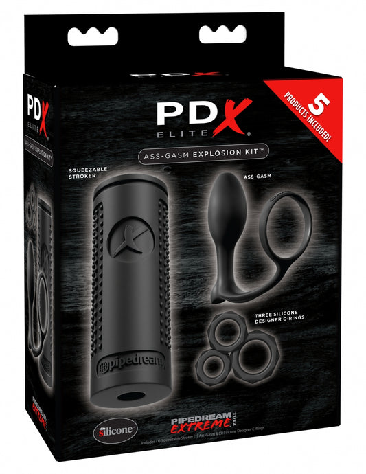 PDX Elite Ass-gasm Explosion Kit - Black