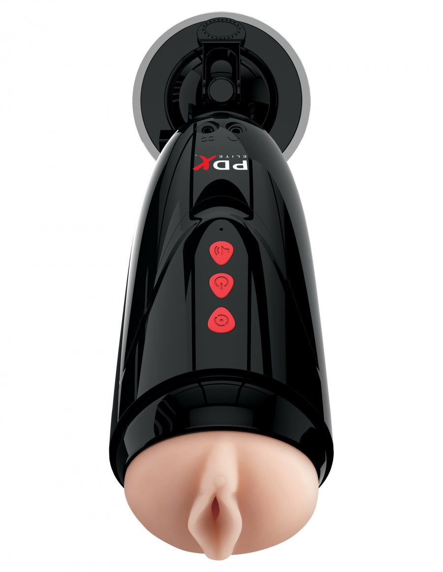Pipedream Extreme Elite Dirty Talk Starter Stroker - Light/Black