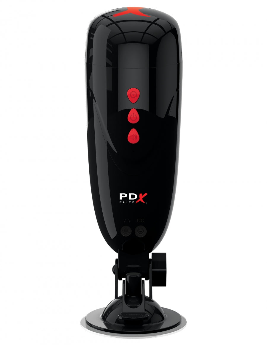 Pipedream Extreme Elite Dirty Talk Starter Stroker - Light/Black
