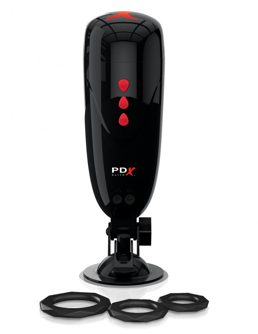 Pipedream Extreme Elite Dirty Talk Starter Stroker - Light/Black