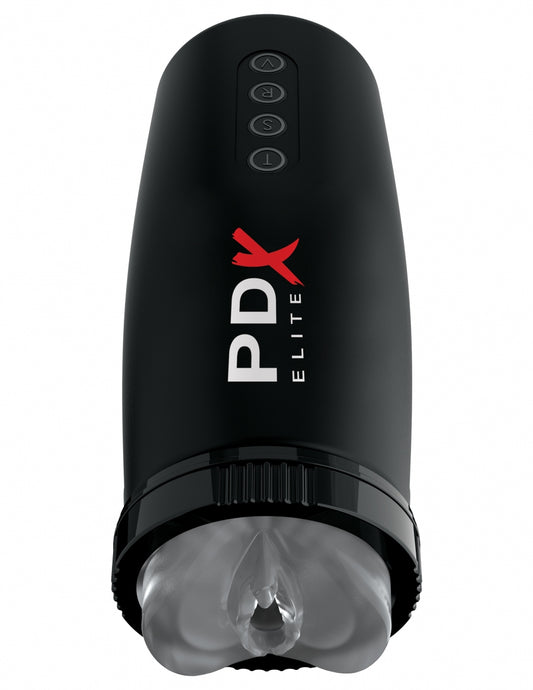 PDX Brands Pipedream Extreme Elite Motorbator 2 - Clear/Black