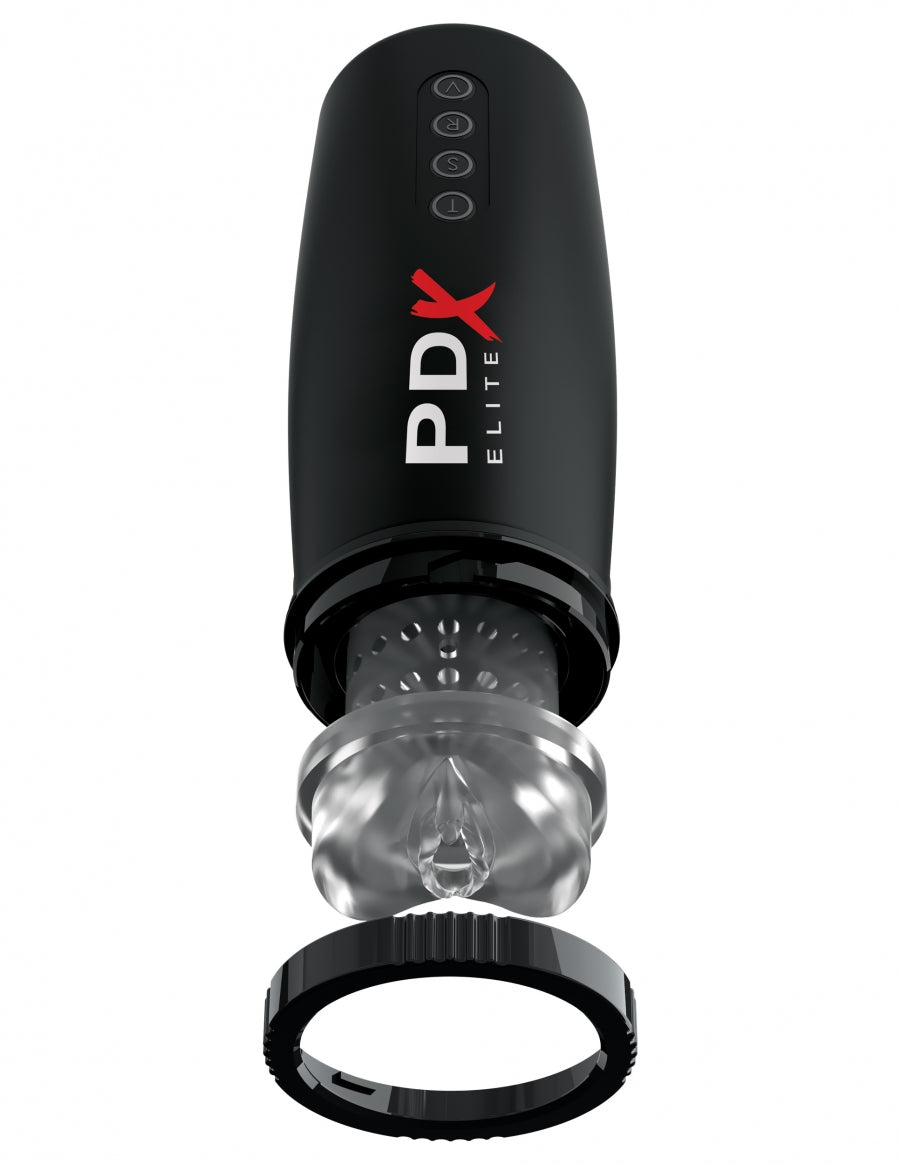 Pipedream Extreme Elite Motorbator 2 - Clear/Black