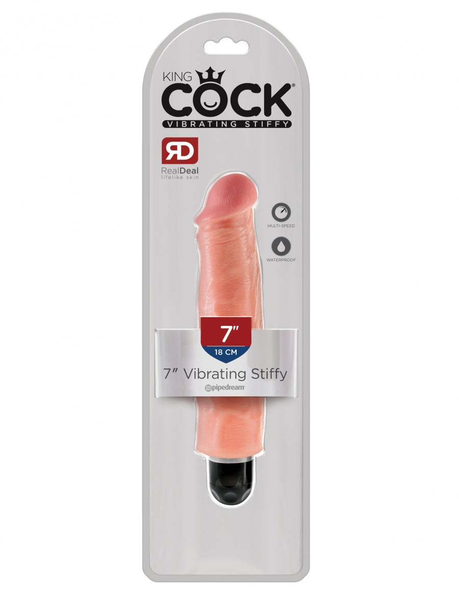 King Cock 7" Vibrating Stiffy Light